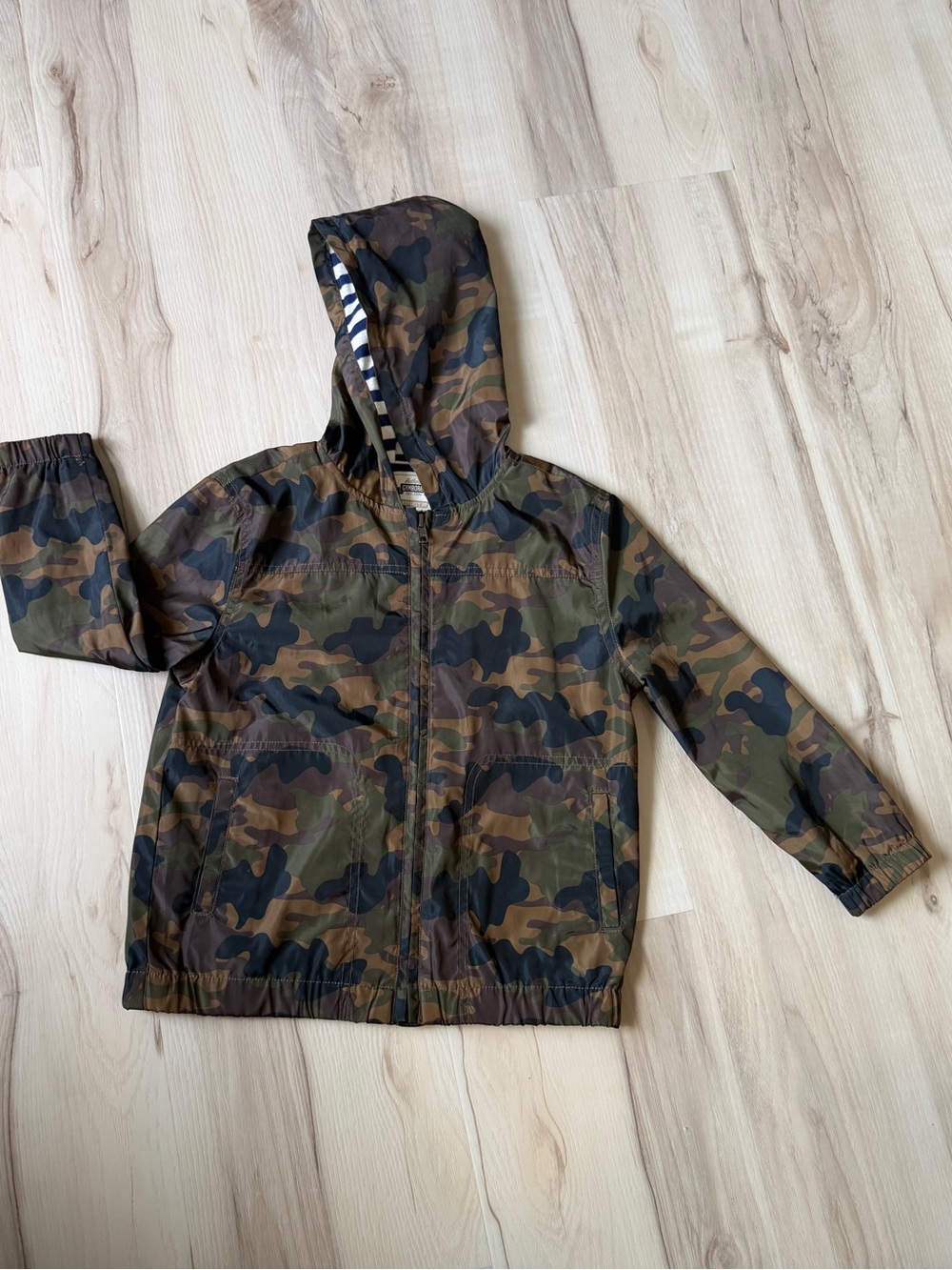 Gymboree Kids Lined Camo Raincoat size 5 - 6